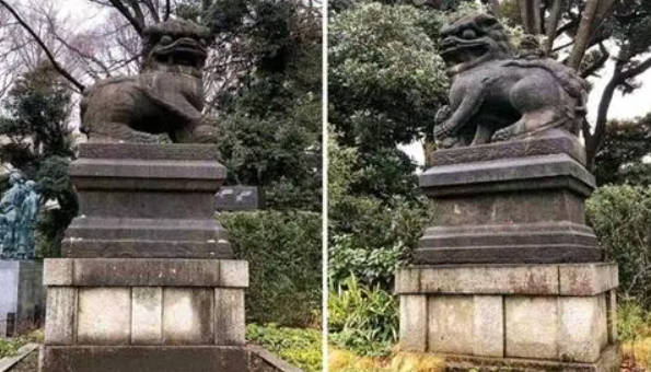 被盗走的石狮子又回来了蓝狮娱乐
