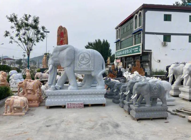 摆放石雕大象有什么寓意蓝狮娱乐