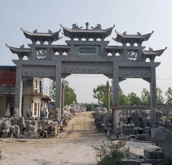 蓝狮娱乐石雕牌坊的由来和样式!